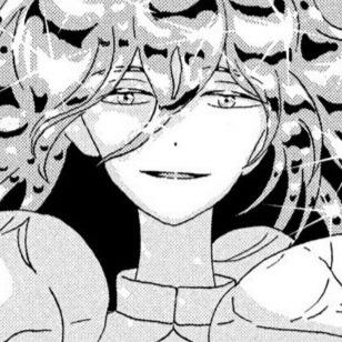 padparascha from land of the lustrous, looking to the viewer smugly